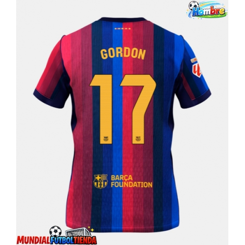Camiseta Barcelona Anthony Gordon #17 Primera Equipación Replica 2026-27 mangas cortas